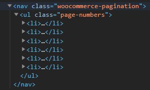 WooCommerce Pagination DOM